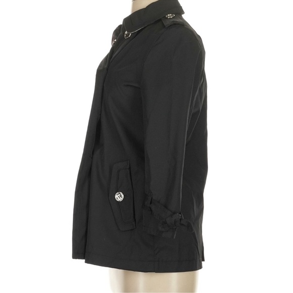 Coach Black Double-Breasted Trench Coat over $400 retail NWOT - Picture 4 of 10